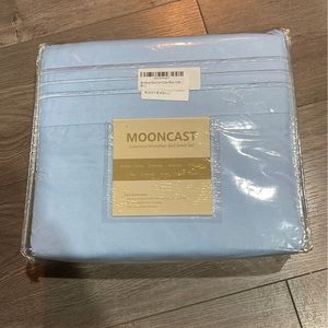 4 Piece Full Size Bed Sheet Baby Blue